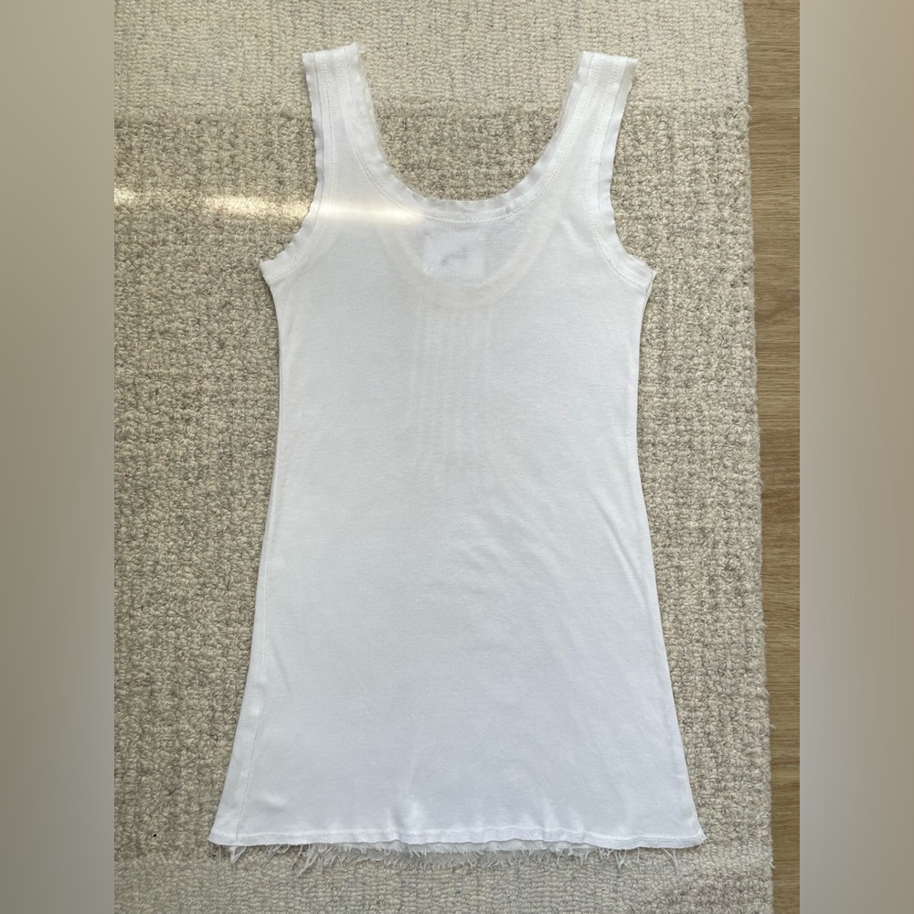 Vintage Linq Los Angeles Cotton Silk Chiffon Trim Tank - Picture 5 of 5